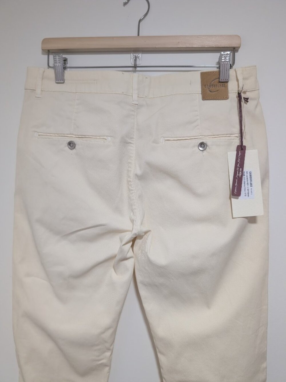 Camouflage Ar and J. | Chinos Rey 17 Zip In Bianco Ecru - Picture 11 of 11